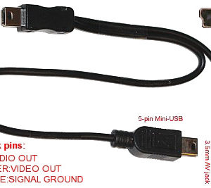 CR-Camera 11-pin USB+A/V Combo Cable for Canon